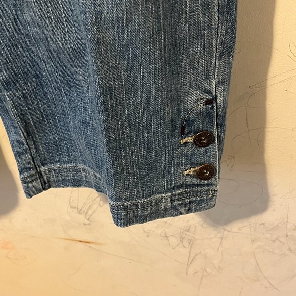 LEE | Women's Just Below The Waist Jeans Capri Blue Size 18 - Picture 4 of 9